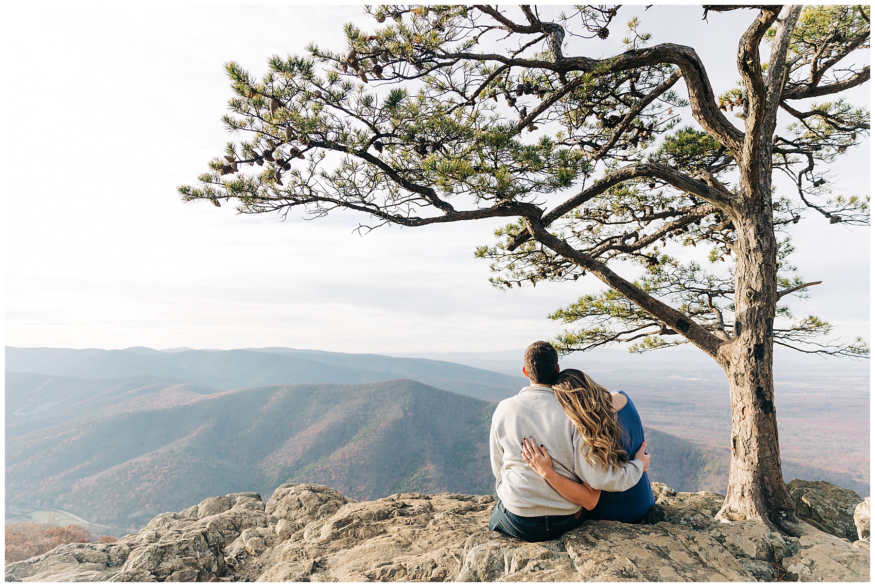 Engagement session in the Shenandoah Mountains by Virginia Wedding Co.