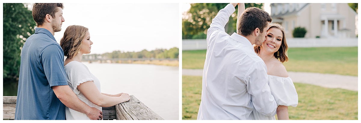 Casual engagement photos by Virginia Wedding Company
