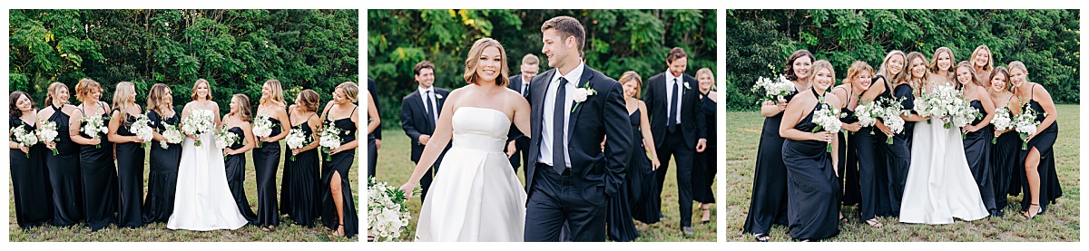 Bridal party at New Branch Farms by Virginia Wedding Company