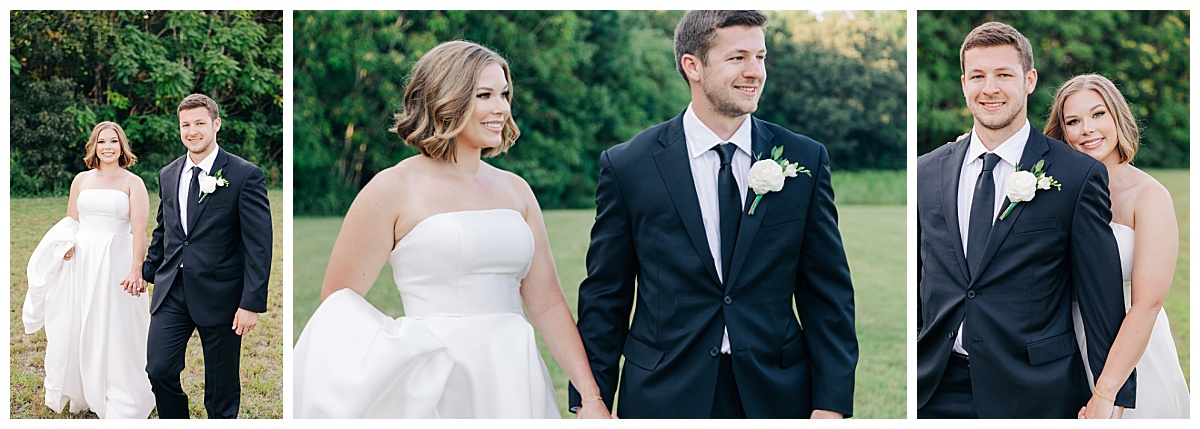 Bride and groom at New Branch Farms by Virginia Wedding Company