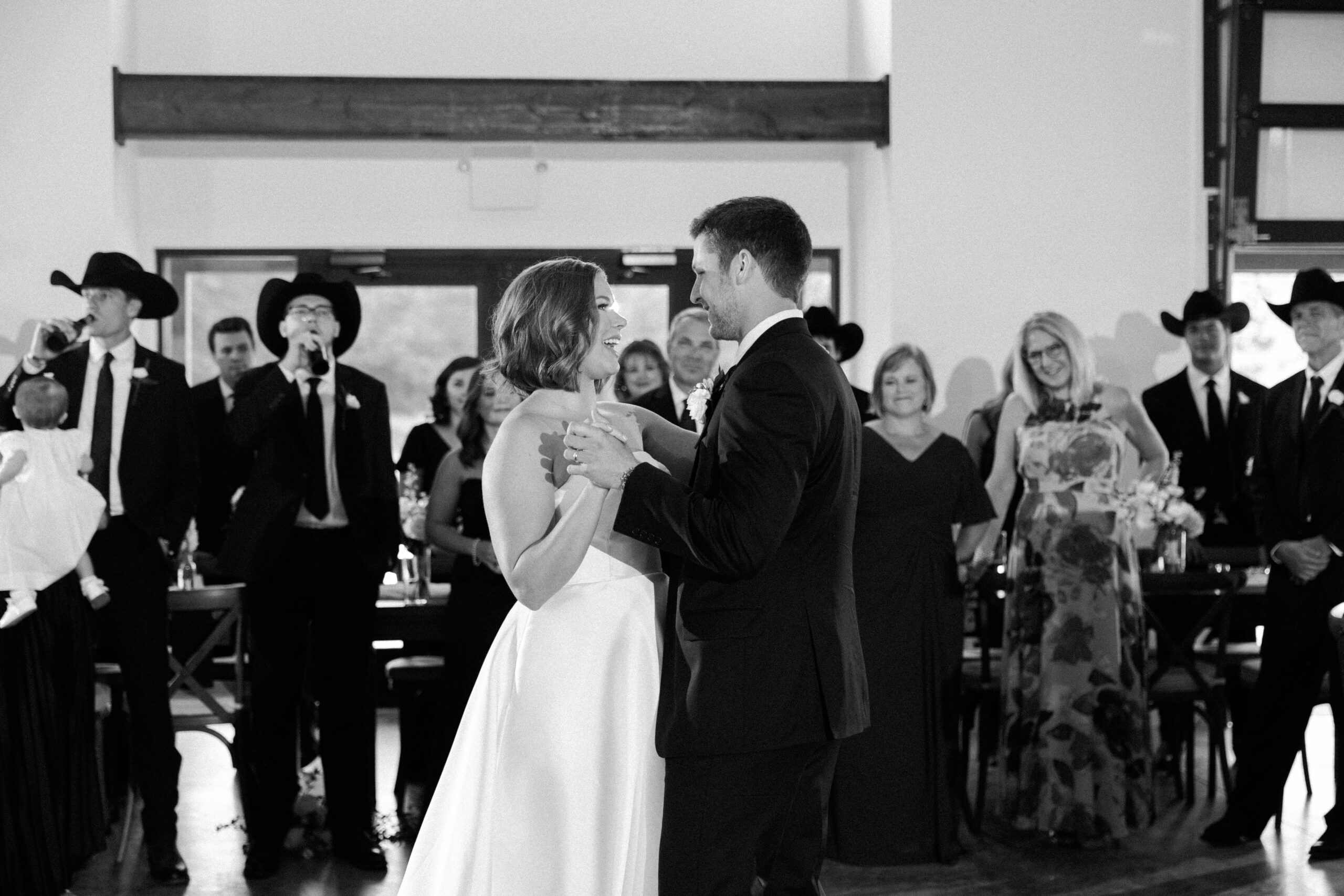 Bride and groom dancing by Virginia Wedding Company