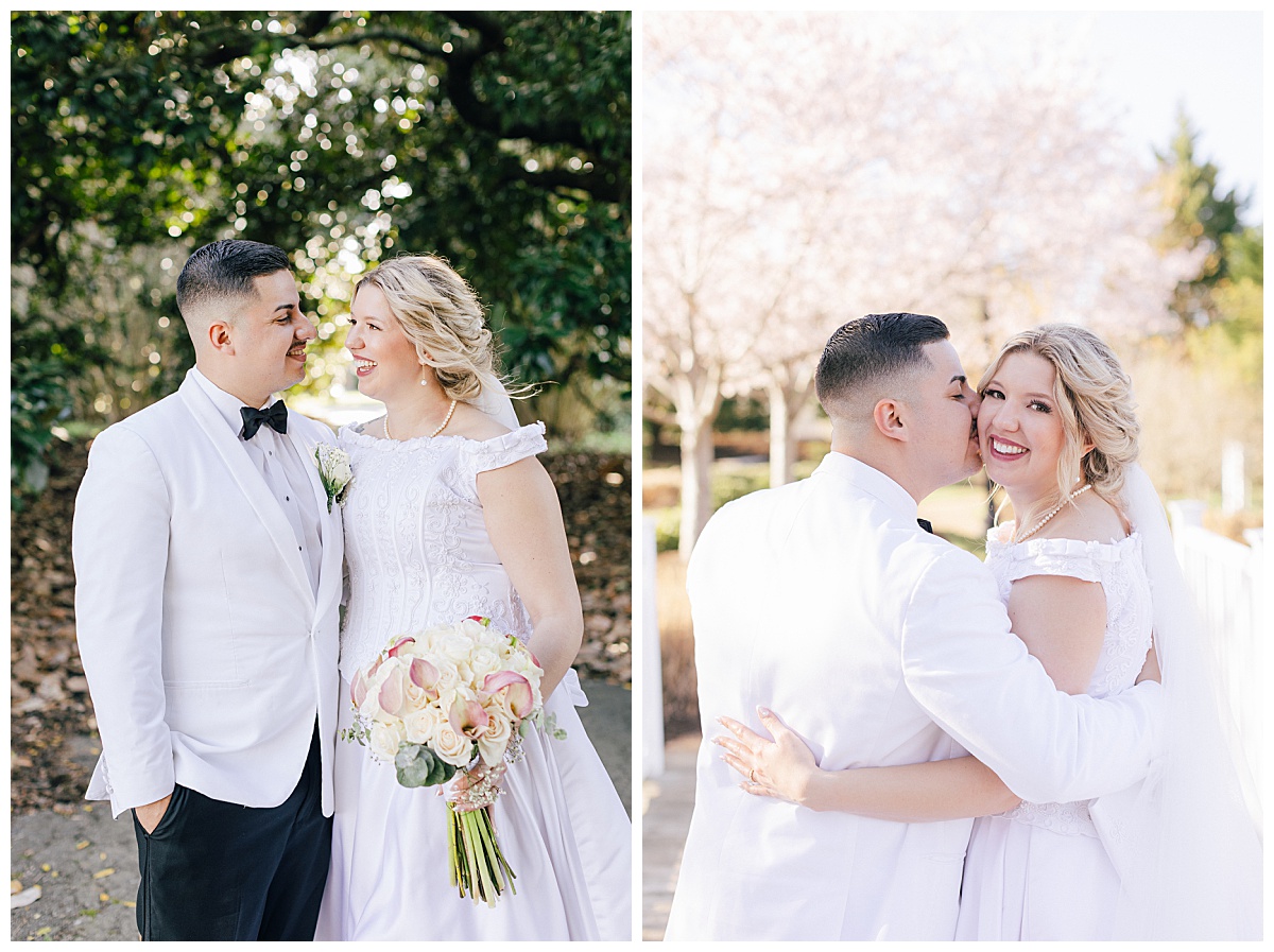 Couple smiling by Virginia Wedding Company