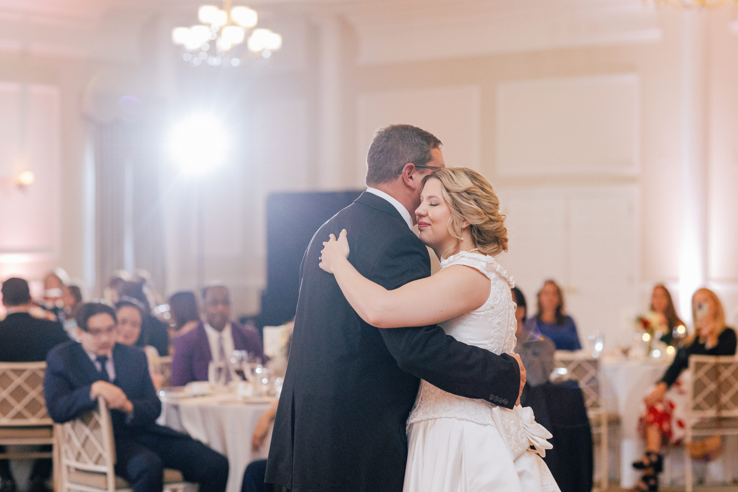 Bride and father dancing by Virginia Wedding Company