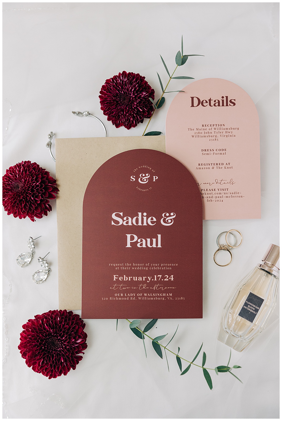 Wedding invitation by Virginia Wedding Company