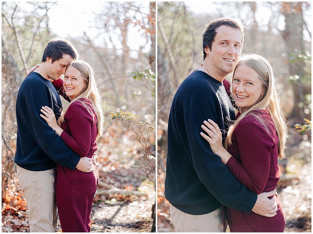 Couple laughing and smiling by Virginia Wedding Company