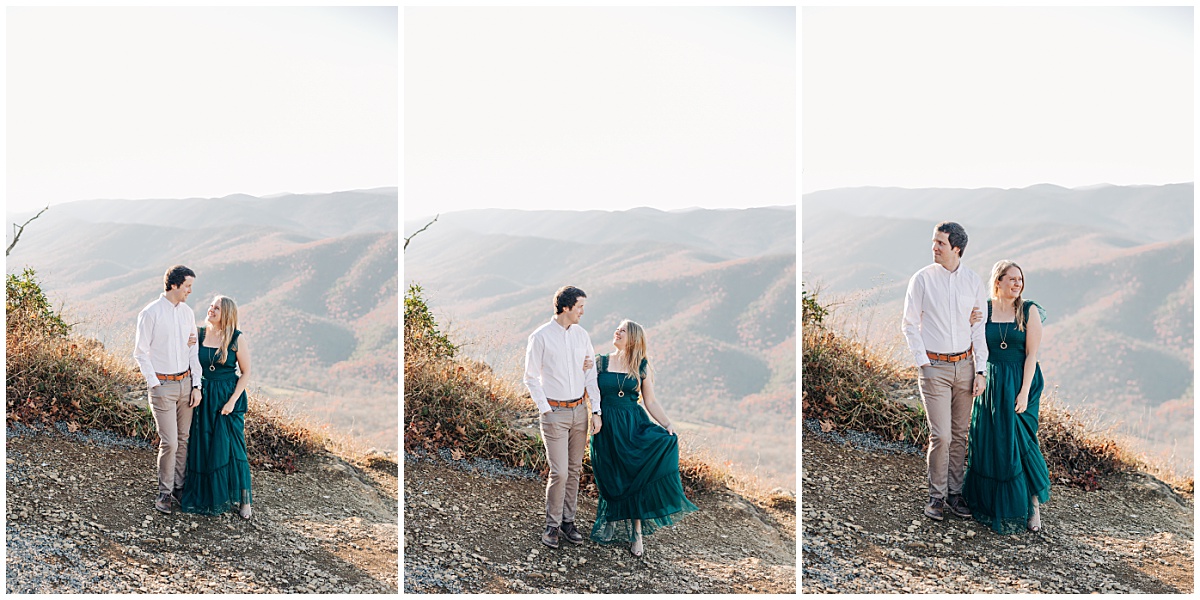 Shenandoah Valley Overlook engagement by Virginia Wedding Company