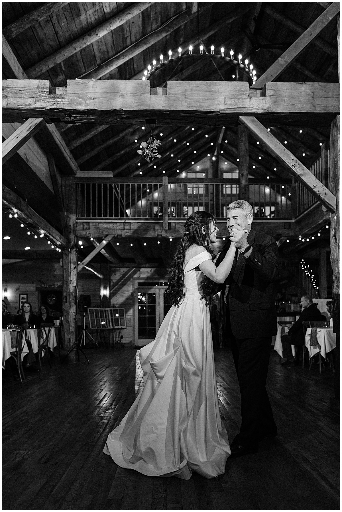 Bride and father dancing by Virginia Wedding Company