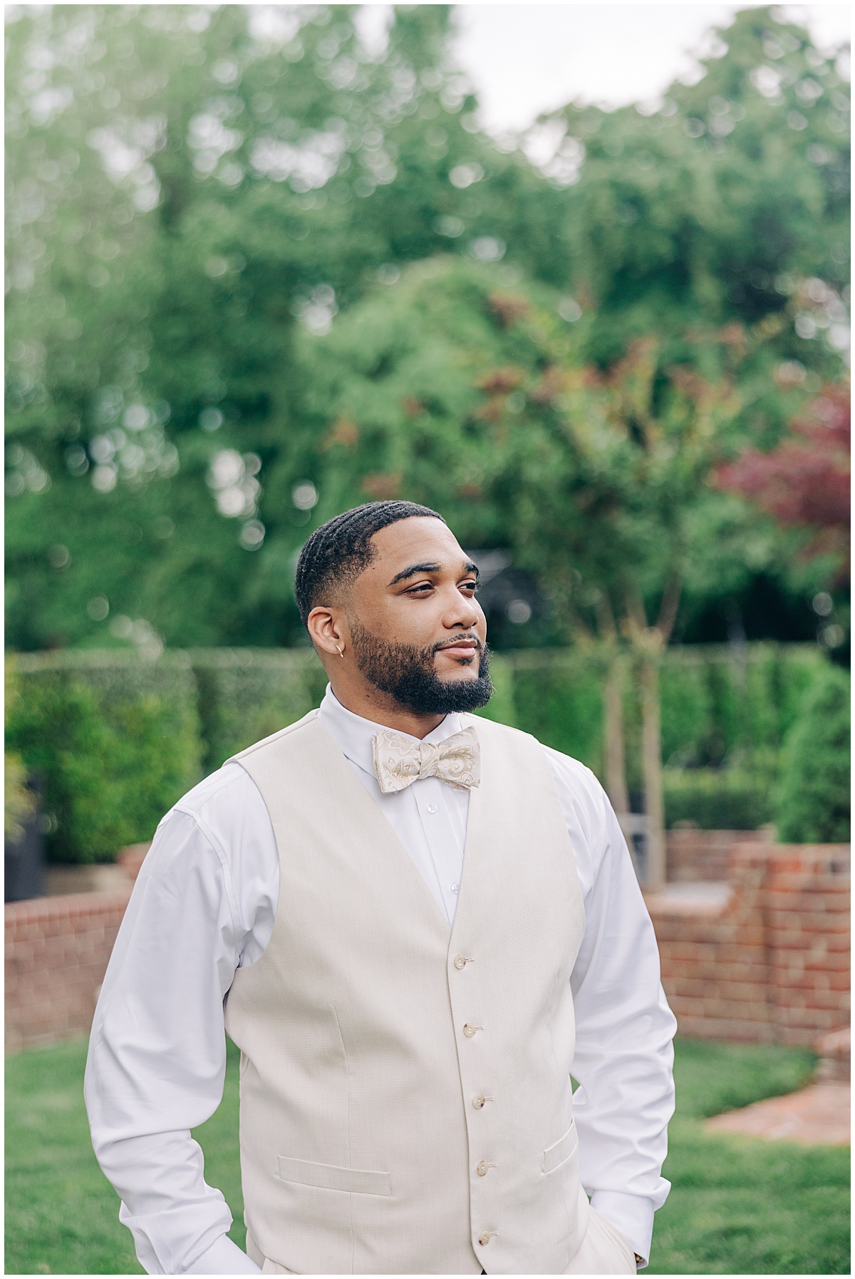 groom getting ready