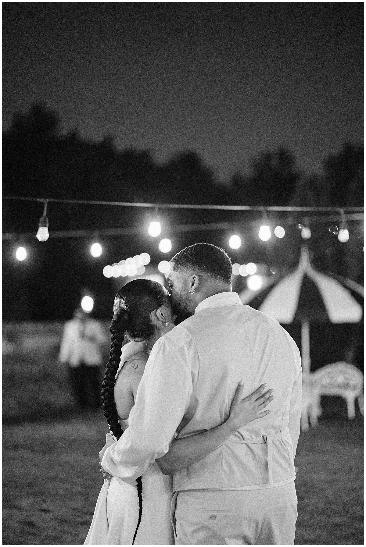 bride and groom close together