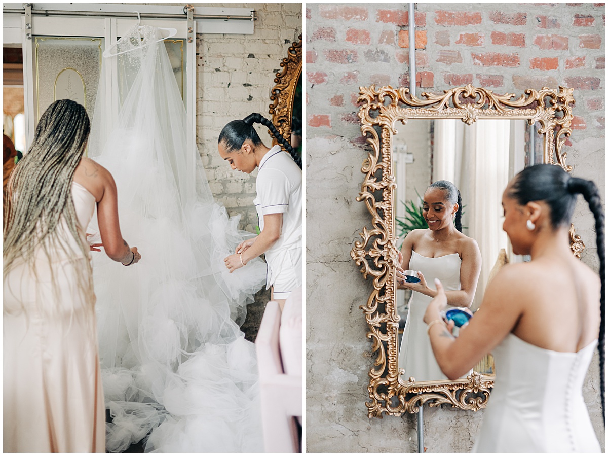 bride getting ready