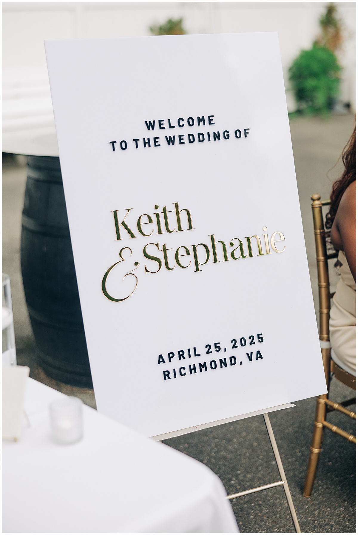 wedding welcome sign