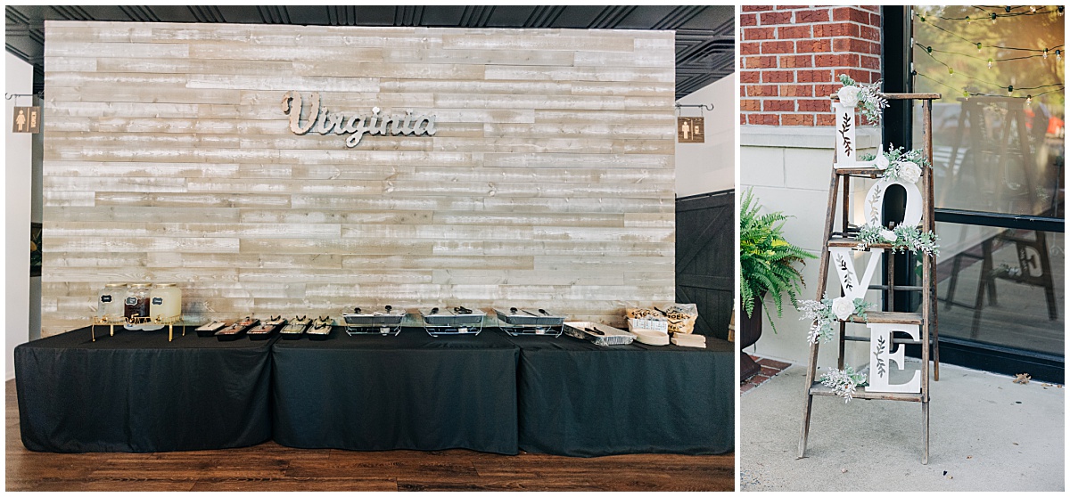 reception venue and decor