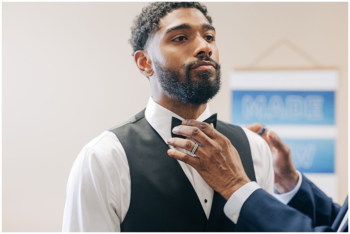 groom getting ready