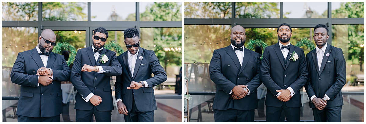 groom with groomsmen