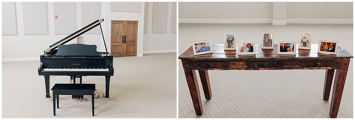 Piano and picture display