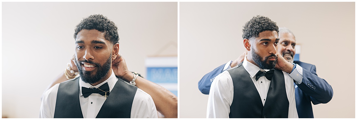 groom getting ready