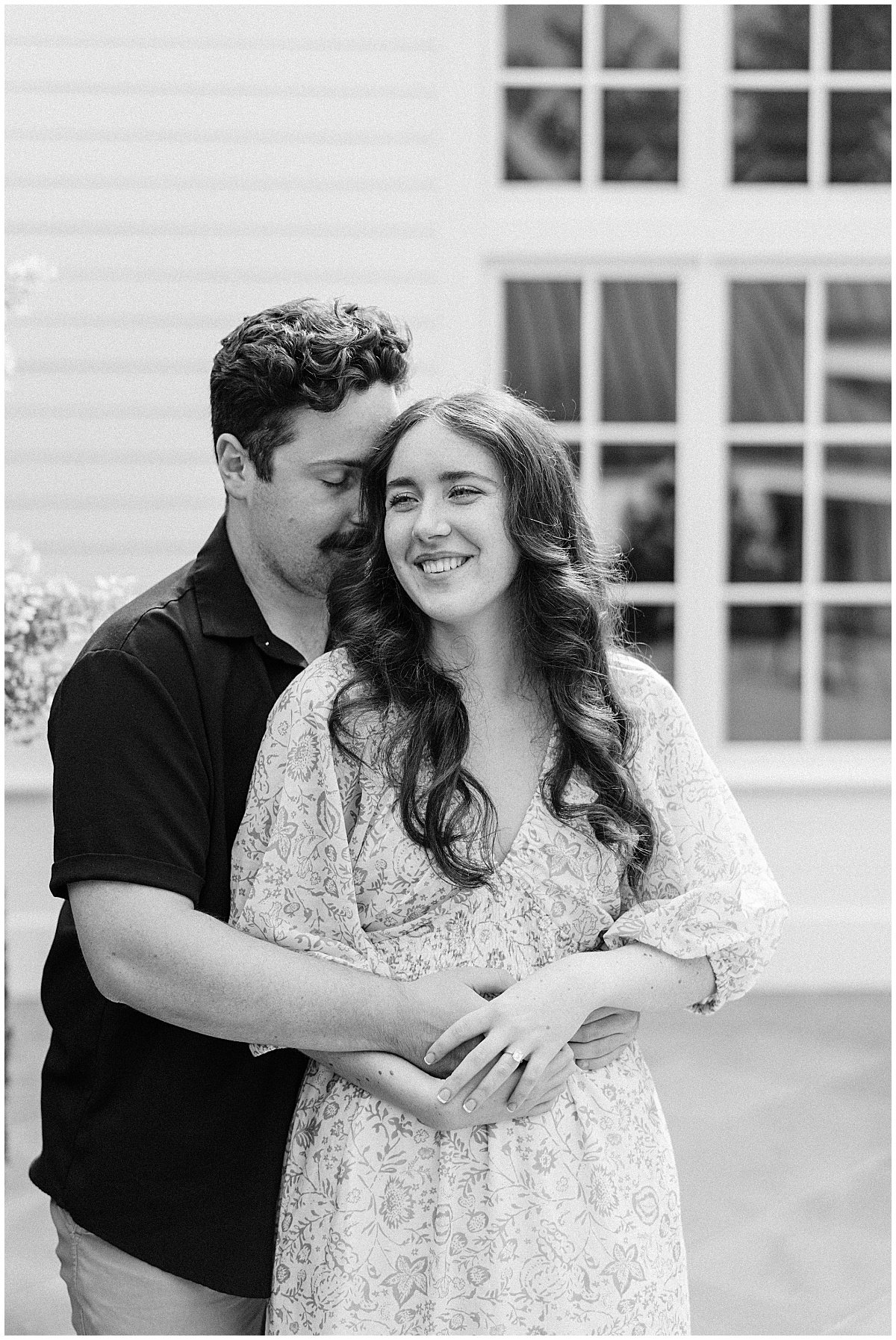couple leaning into each other
